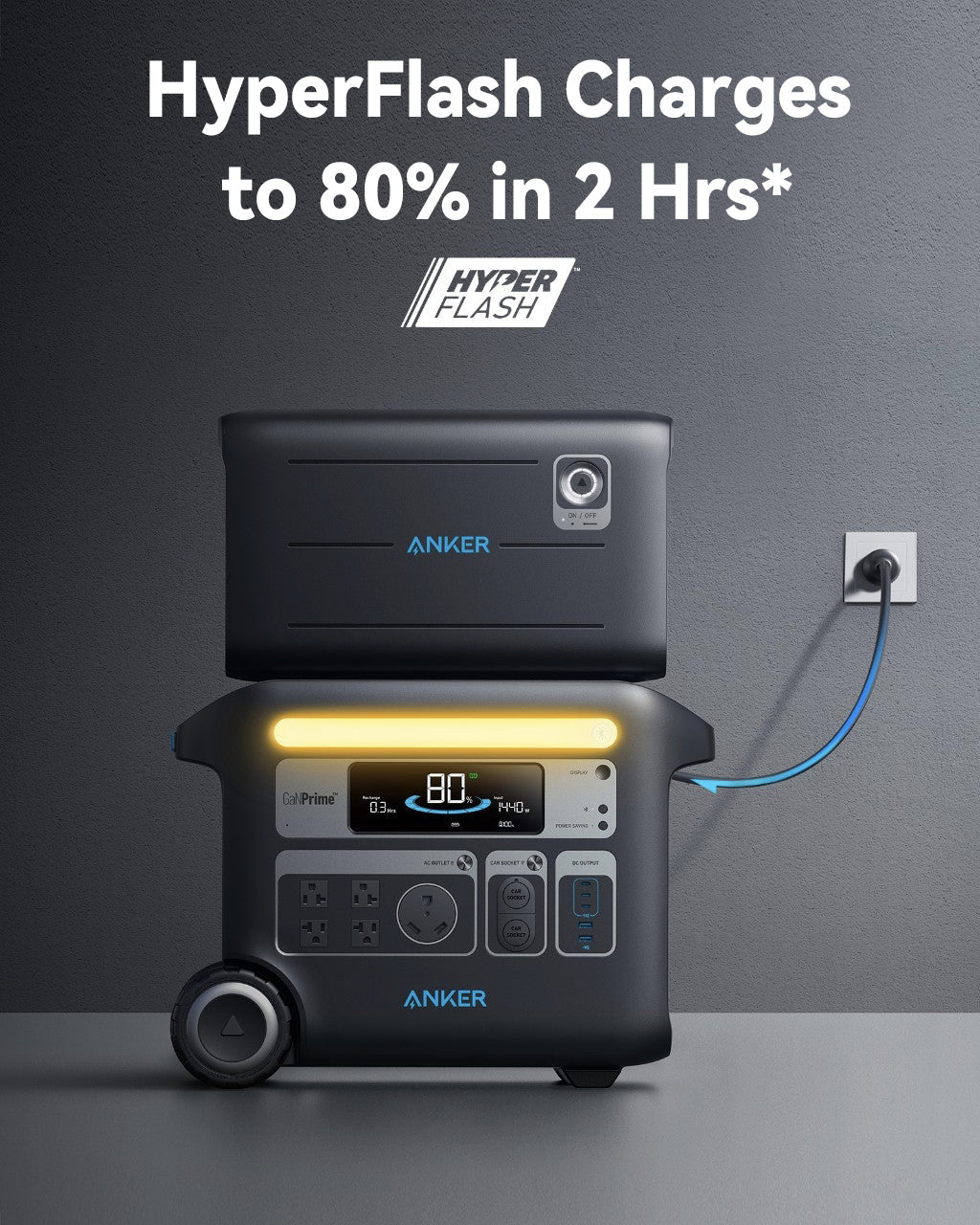 Anker SOLIX F2600 + BP2600 Expansion Battery - 5120Wh | 2400W