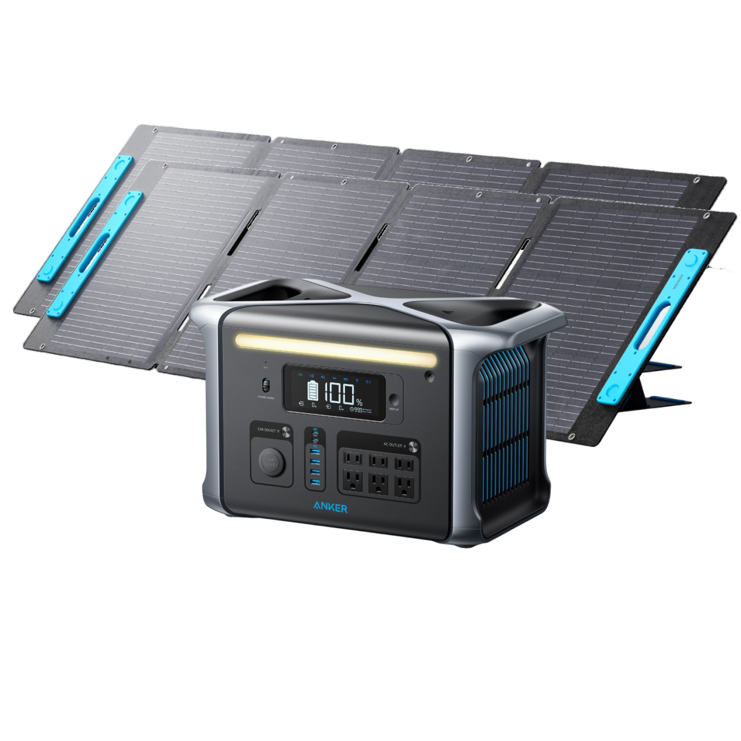 Anker SOLIX F1200 Solar Generator + 2× 200W Solar Panels