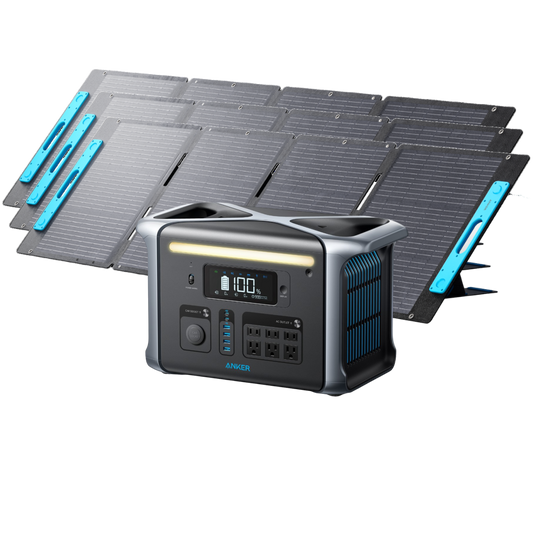 Anker SOLIX F1200 Solar Generator + 3× 200W Solar Panels
