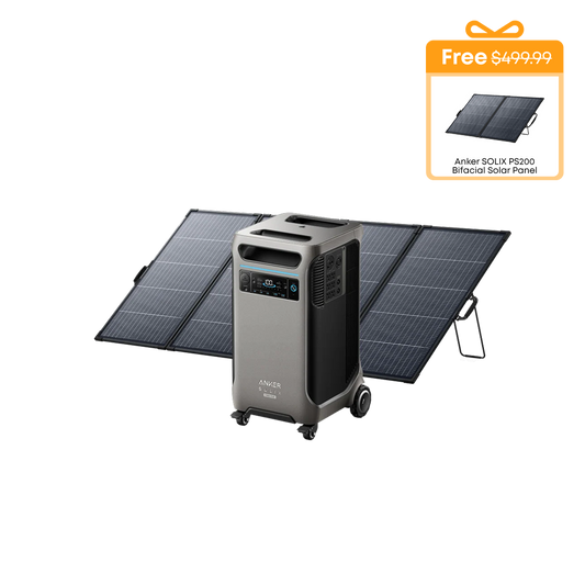 Anker SOLIX F3800 Plus with 400W Bifacial Solar Panel