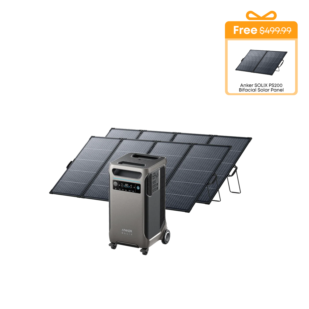 Anker SOLIX F3800 Solar Generator + 2× 400W Solar Panel