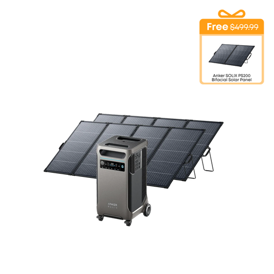 Anker SOLIX F3800 Solar Generator + 2× 400W Solar Panel