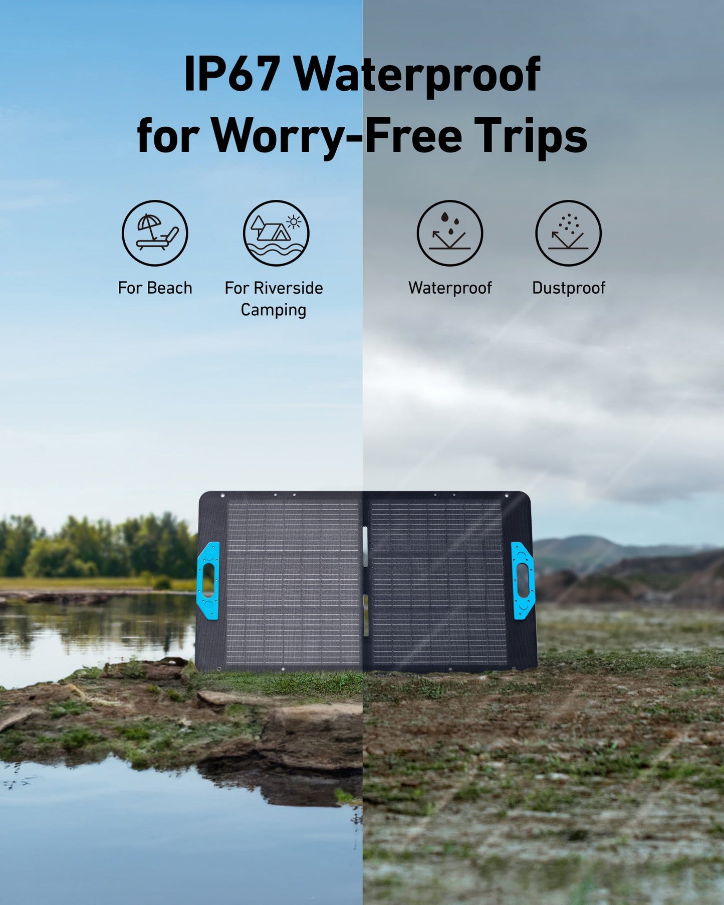 Anker SOLIX PS100 Portable Solar Panel (Add-On)