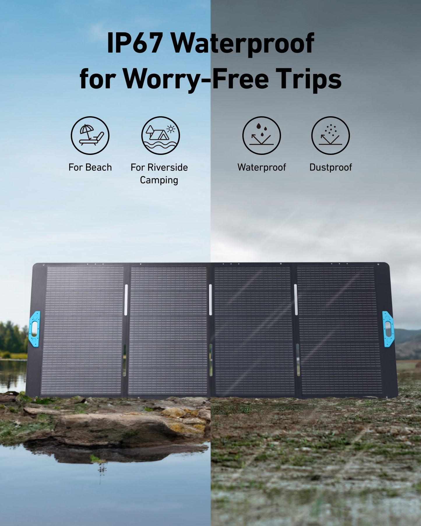 Anker SOLIX PS400 Portable Solar Panel (Add-On)