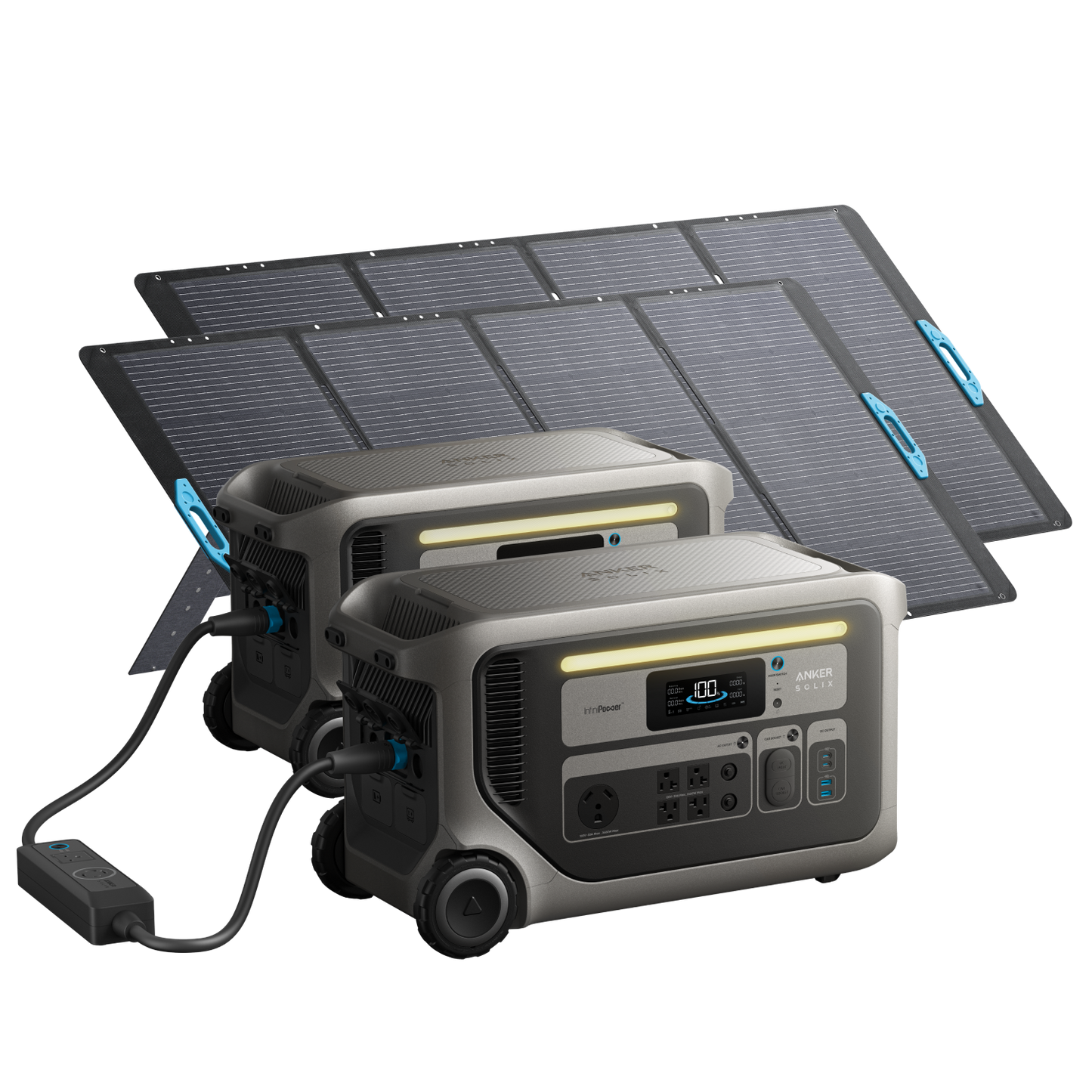 2× Anker SOLIX F3000 Portable Power Station