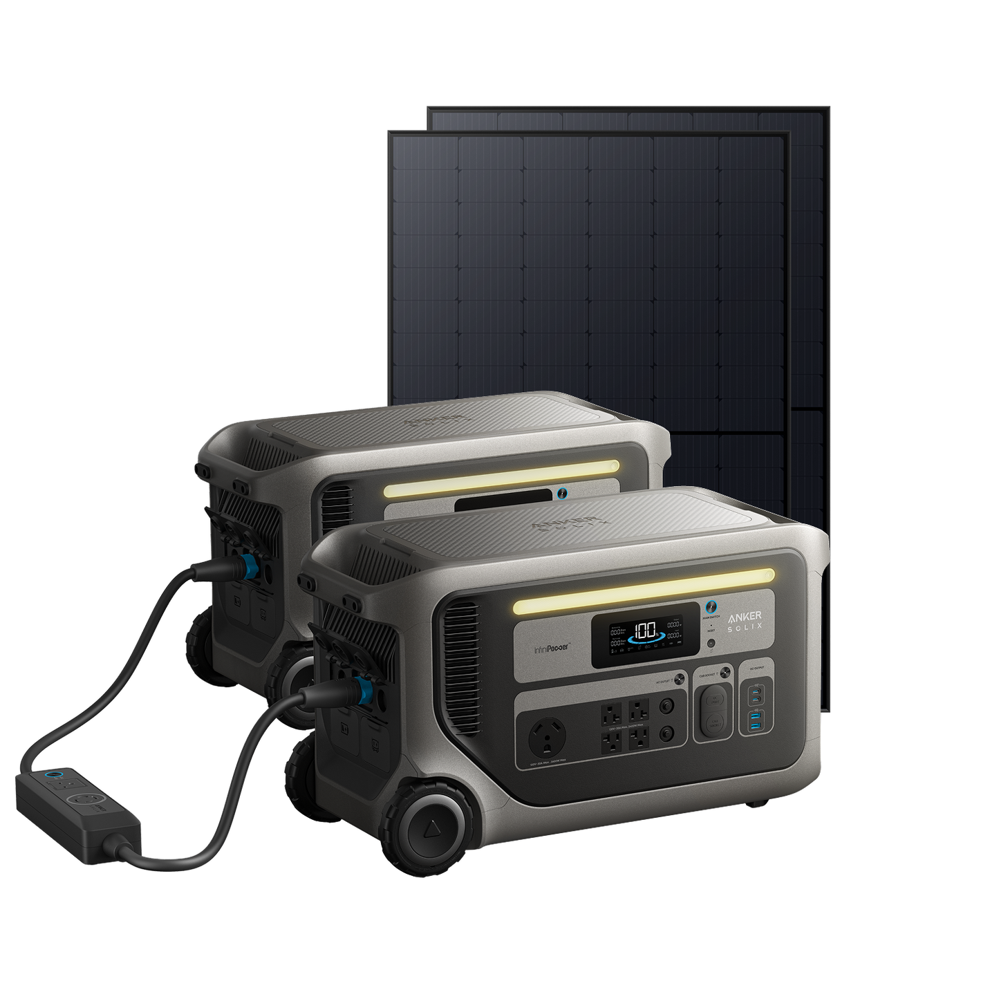 2× Anker SOLIX F3000 Portable Power Station