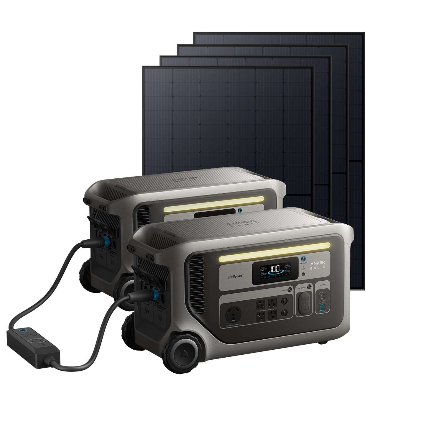 2× Anker SOLIX F3000 Portable Power Station