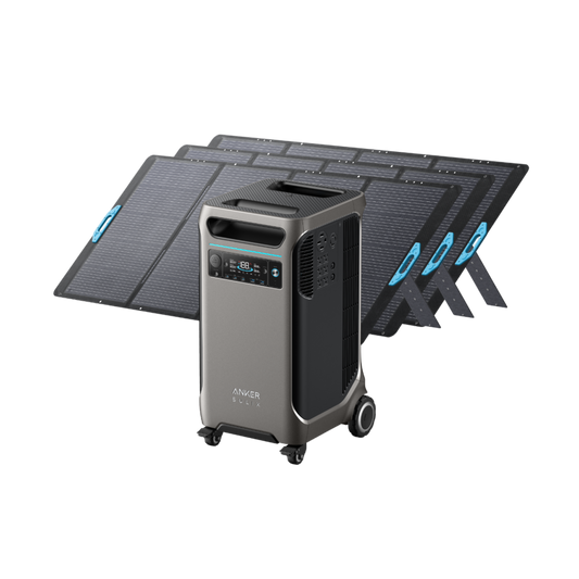 Anker SOLIX F3800 Solar Generator + 3× 400W Solar Panel