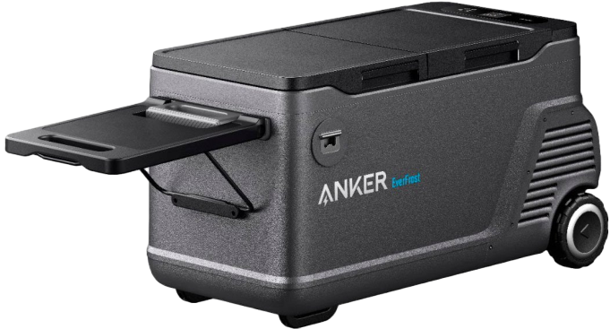 Anker EverFrost Dual-Zone Portable Cooler 50 with New 299Wh Battery, Powered by AC/DC/Solar