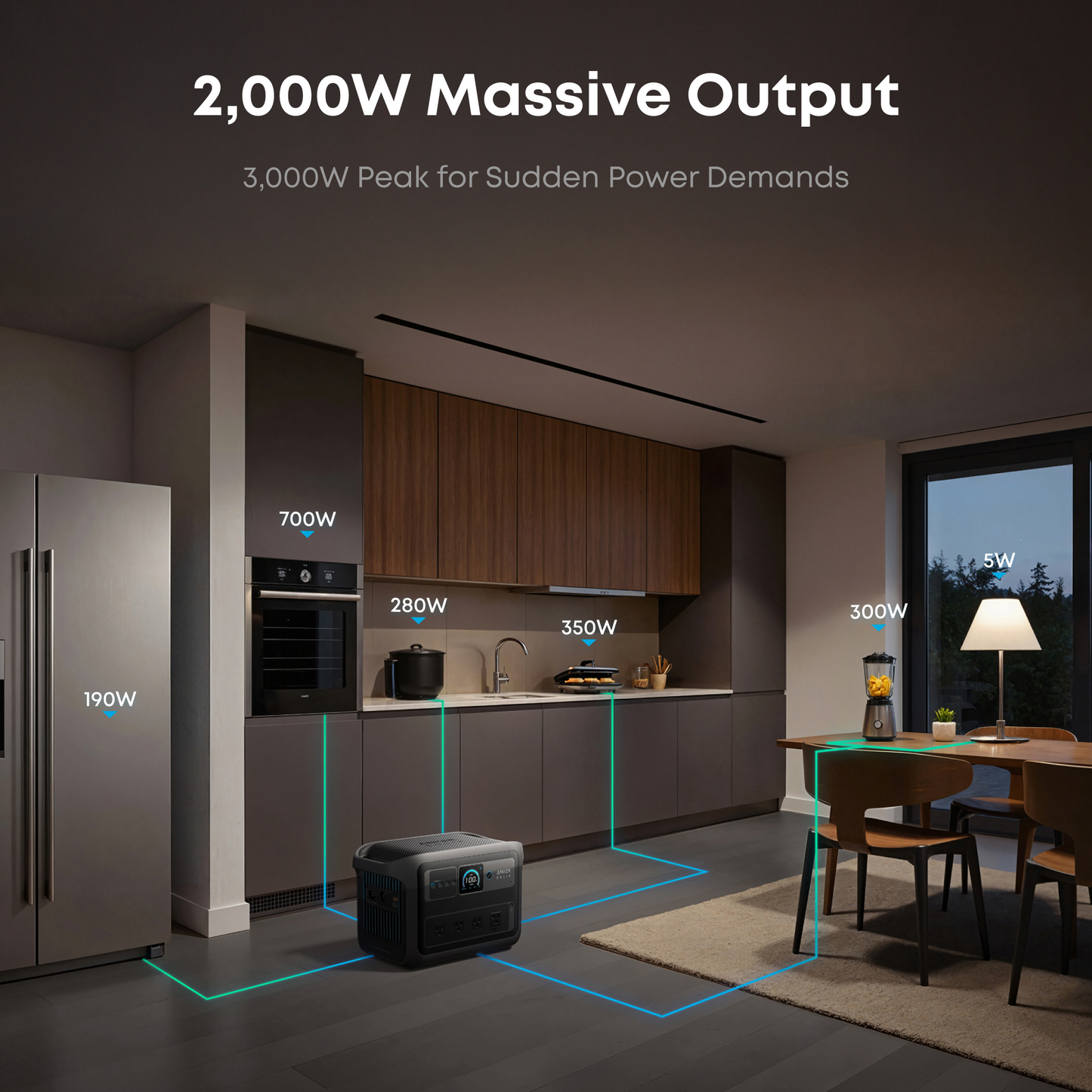 Anker-SOLIX C1000X Gen 2 Portable Power Station(1,024Wh)-Dark Grey