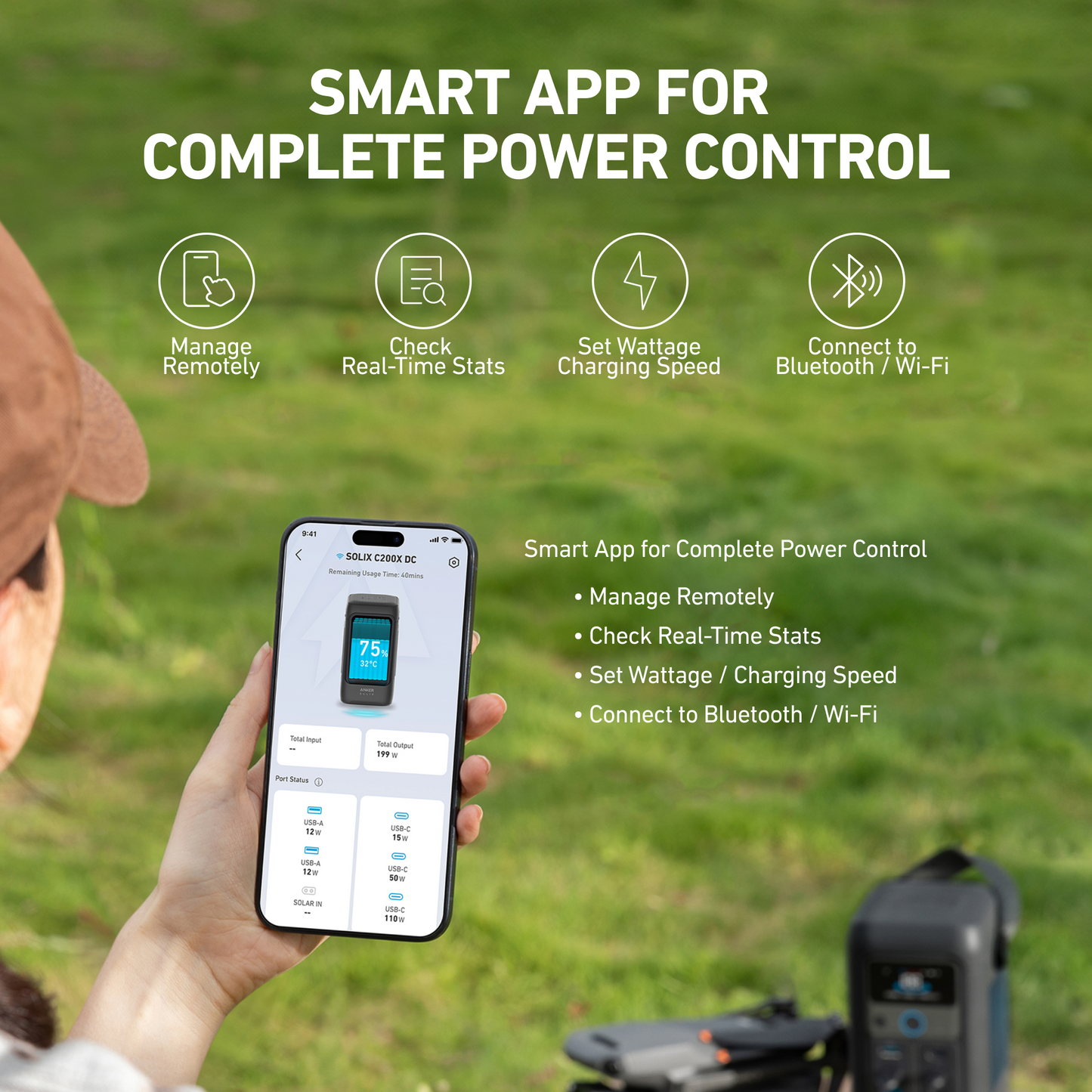 Anker SOLIX C200X DC 192Wh/ 200-Watts Portable Power Station