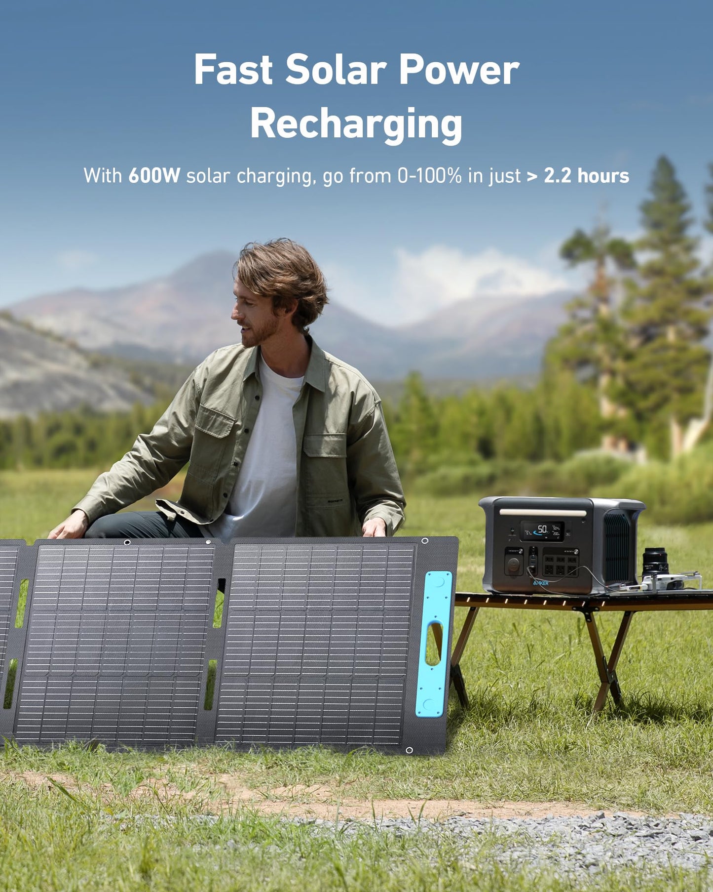 Anker SOLIX F1200 Solar Generator + 3× 200W Solar Panels