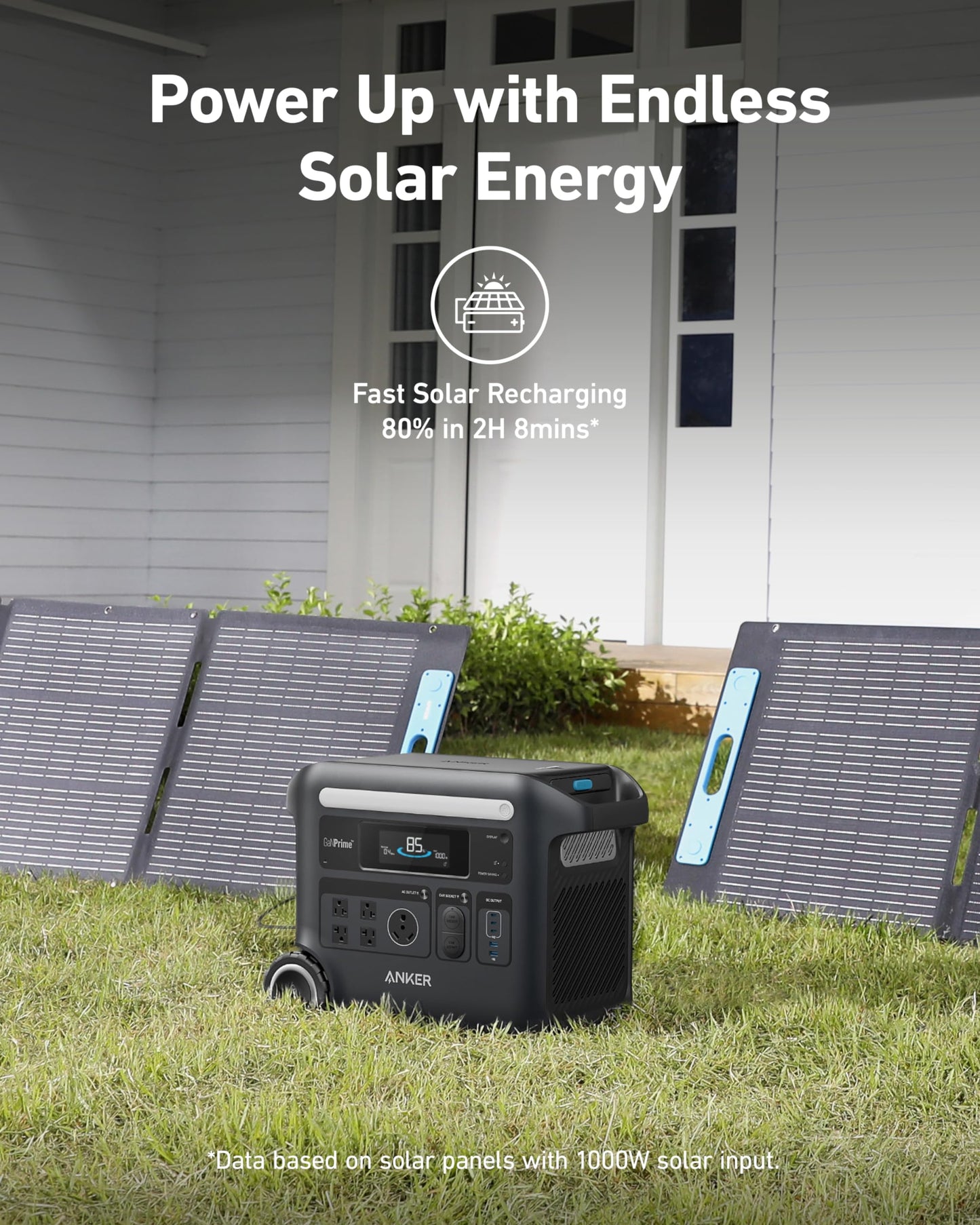 Anker SOLIX F2600 Solar Generator + 200W Solar Panel