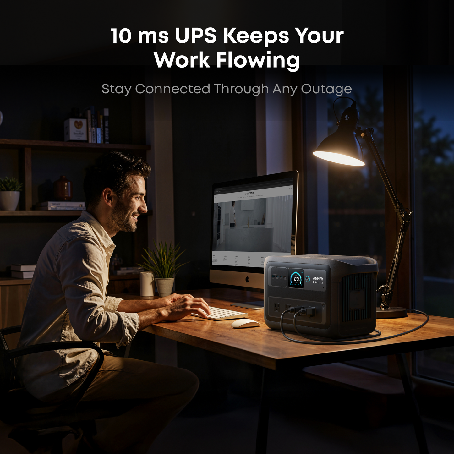 Anker-SOLIX C1000X Gen 2 Portable Power Station(1,024Wh)-Dark Grey