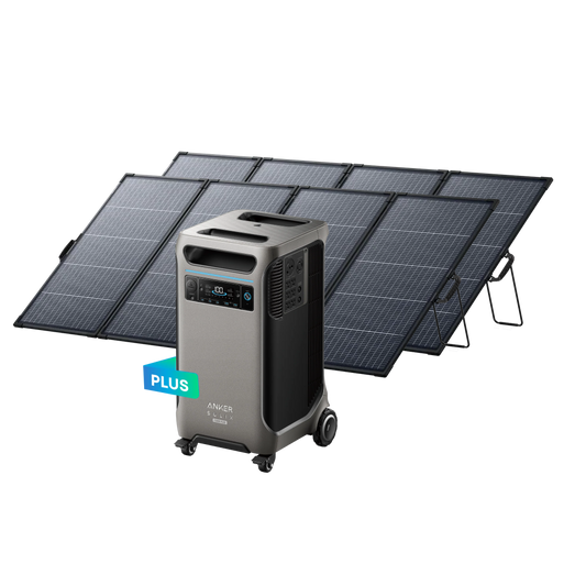 Anker SOLIX F3800 Plus + 2× 400W Portable Solar Panel