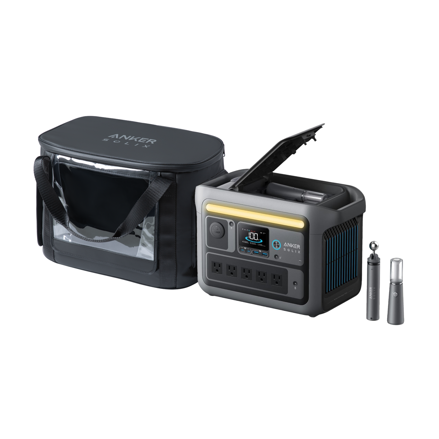 Anker SOLIX C800 Plus Portable Power Station + Water Resistant Bag