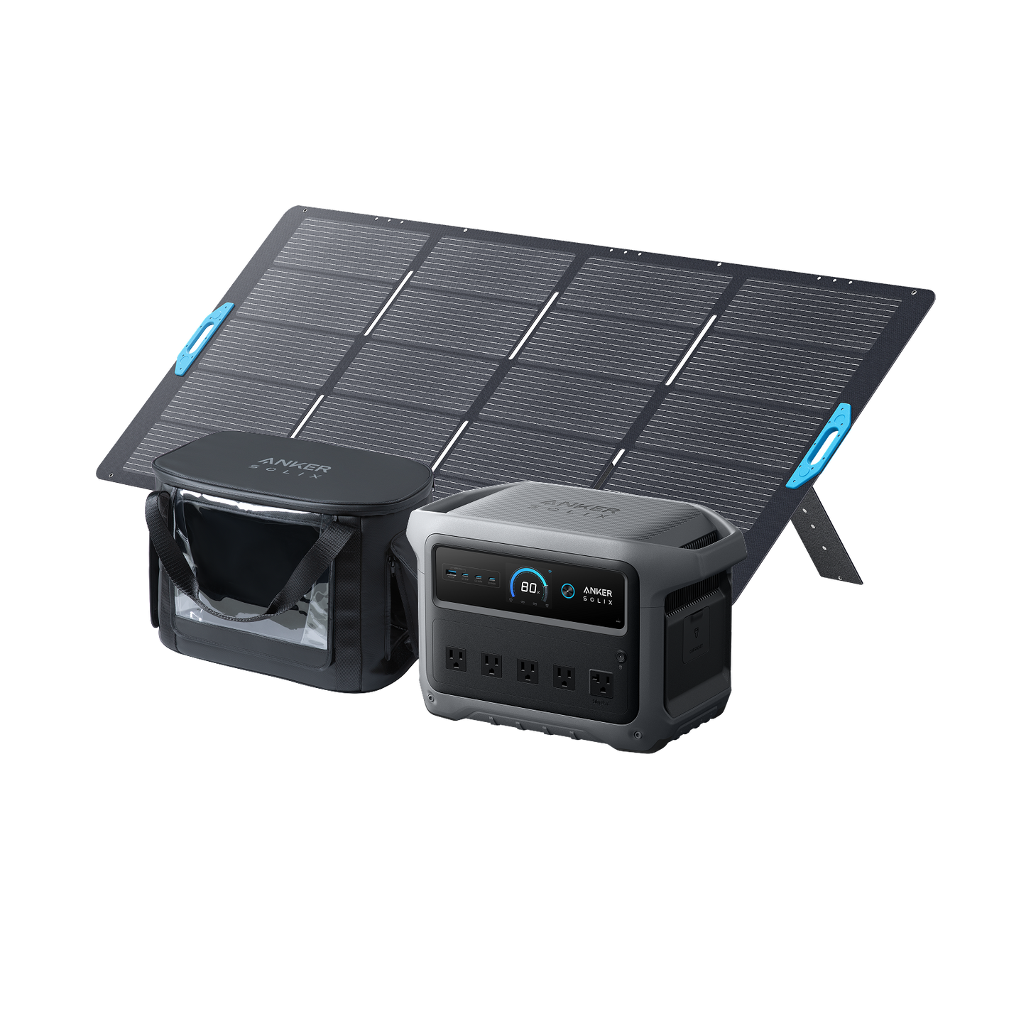 Anker SOLIX C1000 Gen 2 Portable Power Station + Water Resistant Bag - B