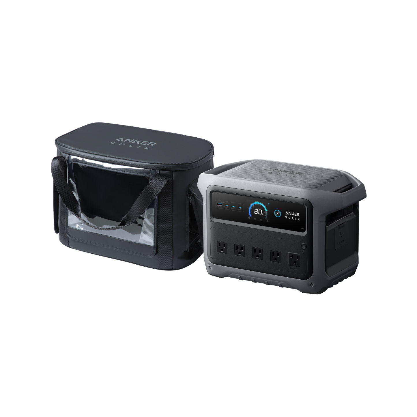 Anker SOLIX C1000 Gen 2 Portable Power Station + Water Resistant Bag - B