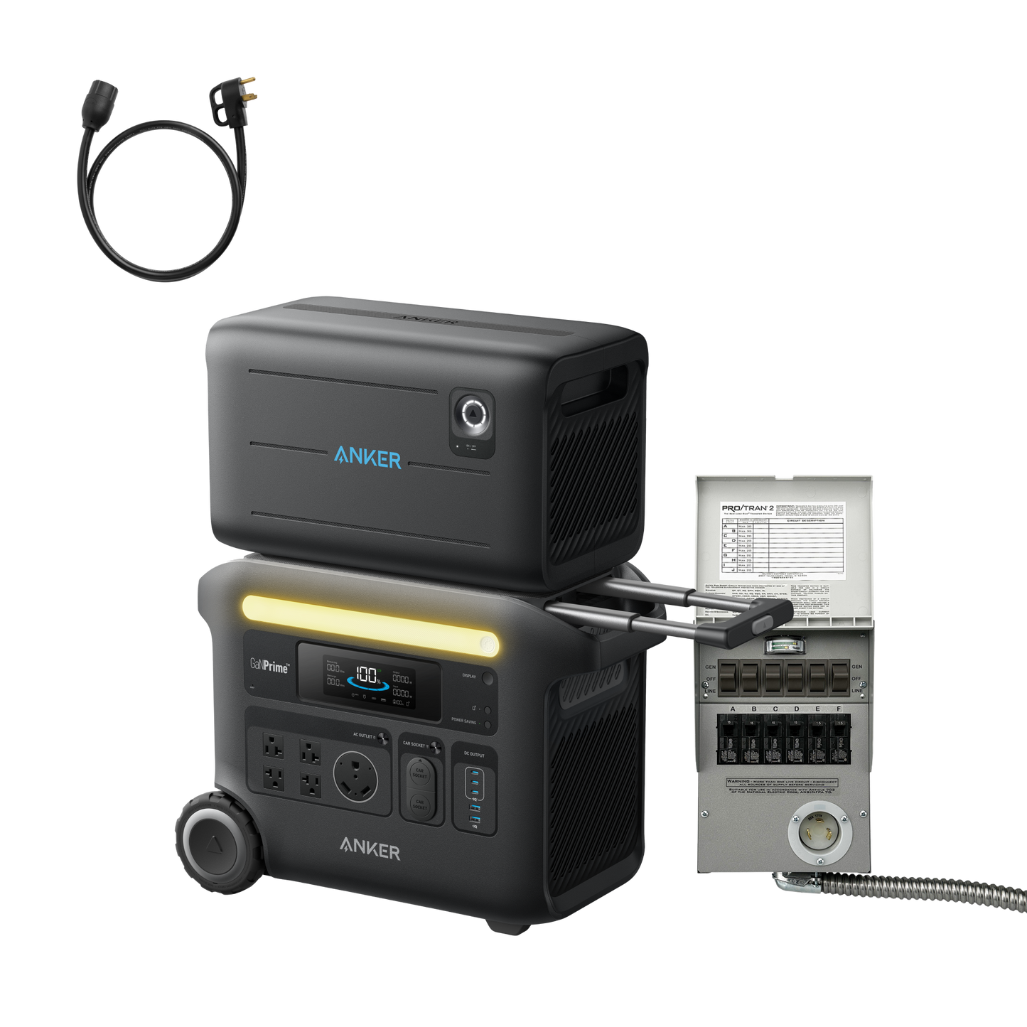 Anker SOLIX F2600 + 6-Circuit Manual Transfer Switch