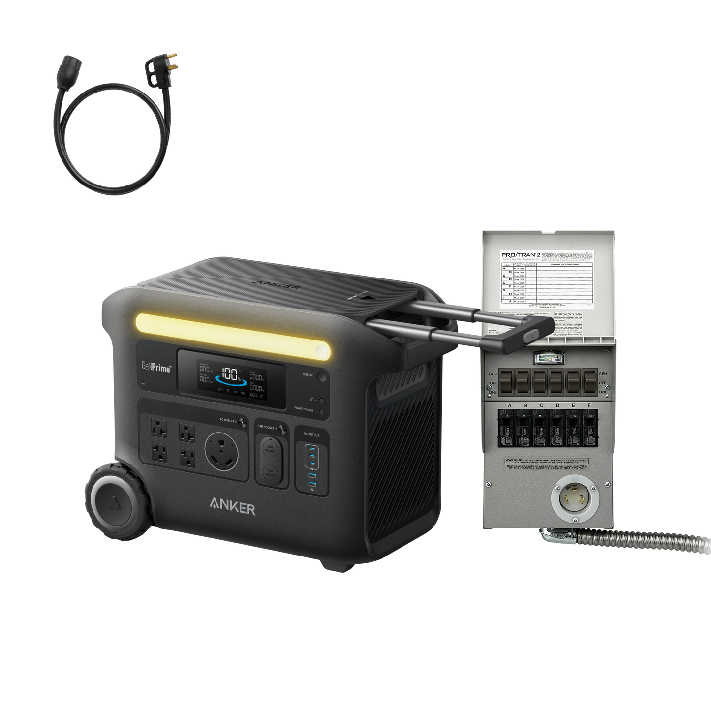 Anker SOLIX F2600 + 6-Circuit Manual Transfer Switch