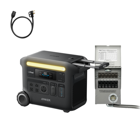 Anker SOLIX F2600 + 6-Circuit Manual Transfer Switch