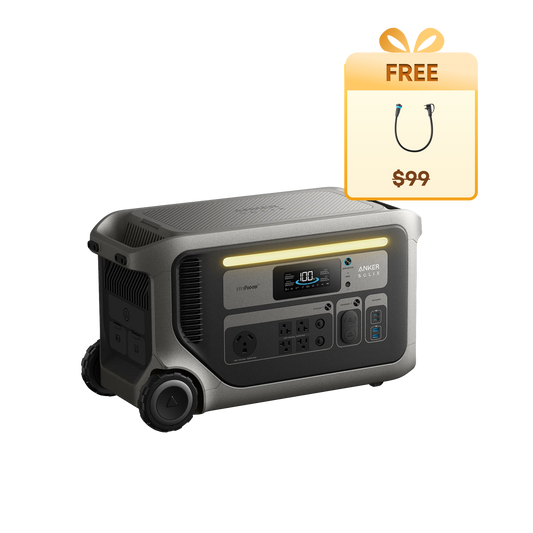 Anker SOLIX F3000 + Free 120V Generator Input Adapter - Firework