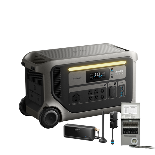 Anker SOLIX F3000 + Power Saver Kit + Transfer Switch