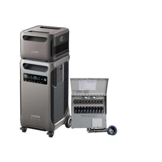 Anker SOLIX F3800 + Expansion Battery + 10-Circuit Manual Transfer Switch