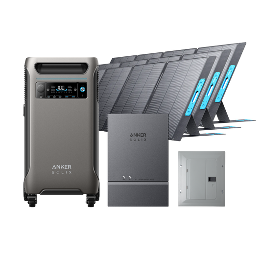 Anker SOLIX F3800 + Smart Home Power Kit + 3× 400W Solar Panel