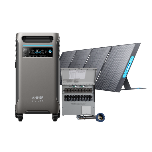 Anker SOLIX F3800 + 10-Circuit Manual Transfer Switch + 400W Solar Panel