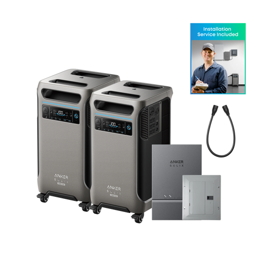 2× Anker SOLIX F3800 Plus + Smart Home Power Kit + Installation Service