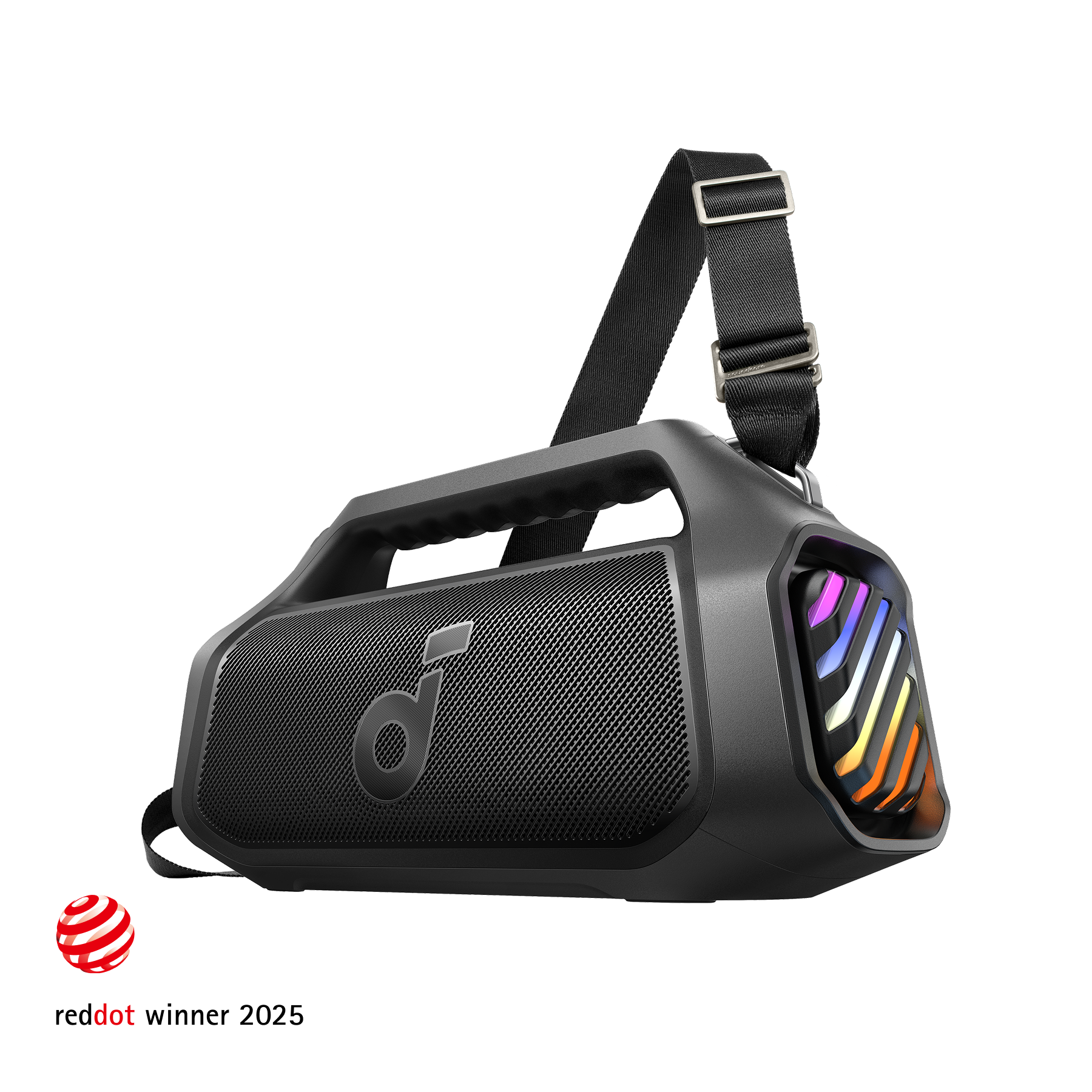 soundcore outdoor speaker with strap and RGB lights