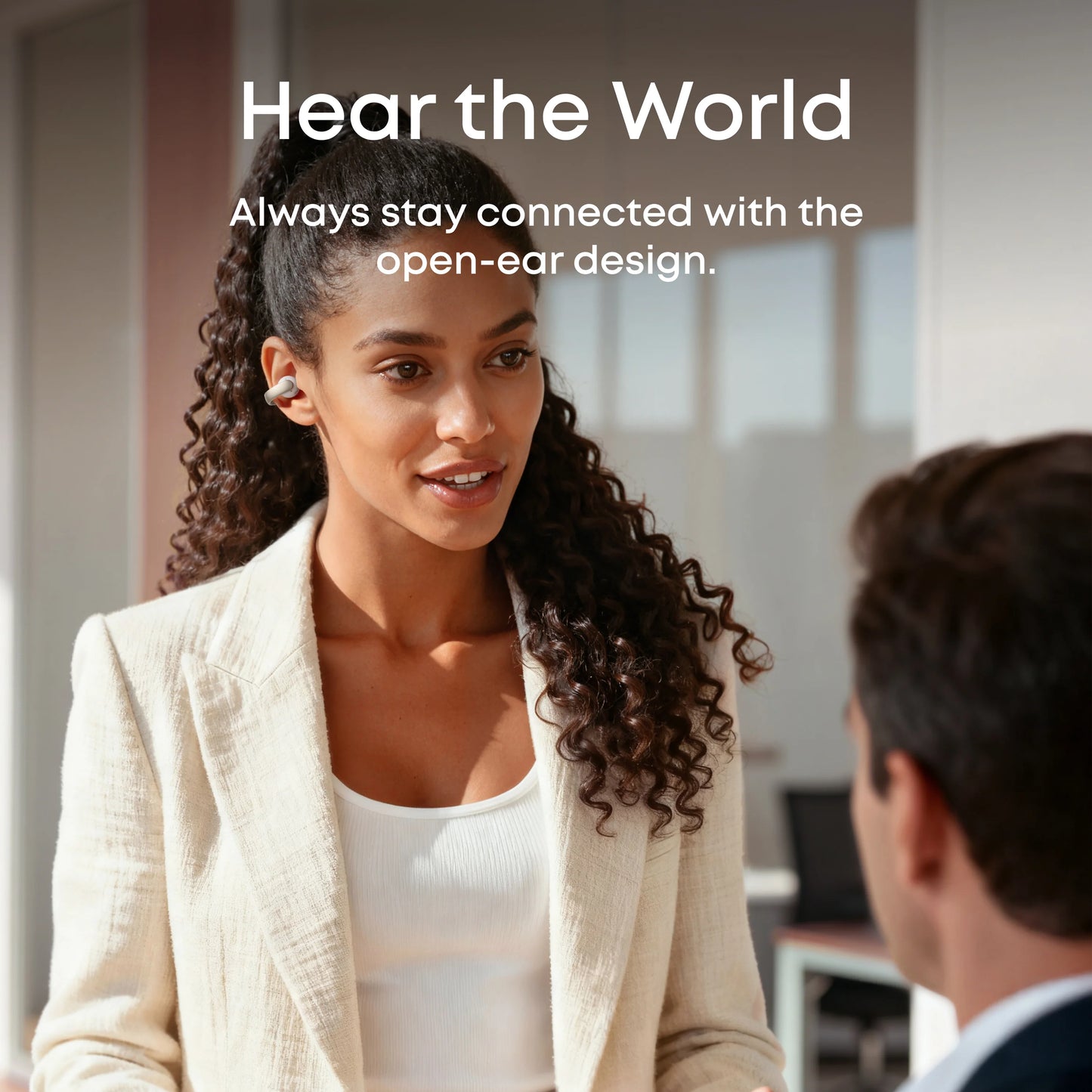 soundcore AeroClip | Open-Ear Clip-On Earbuds - Champagne Mist