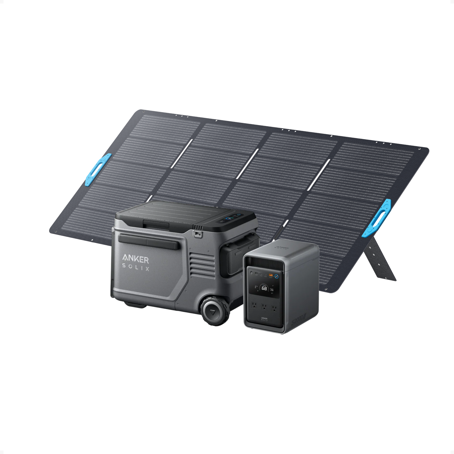 Anker SOLIX S2000 + EverFrost 2 40L Electric Cooler + 400W Solar Panel