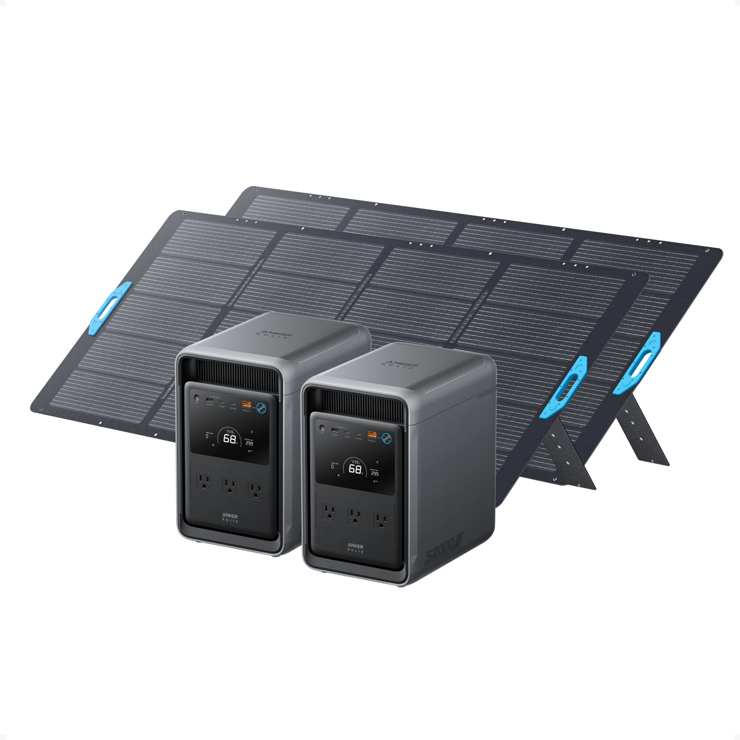 2× Anker SOLIX S2000 + 2× 400W Portable Solar Panel