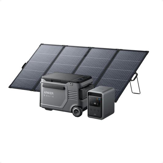 Anker SOLIX S2000 + EverFrost 2 40L Electric Cooler + 400W Solar Panel