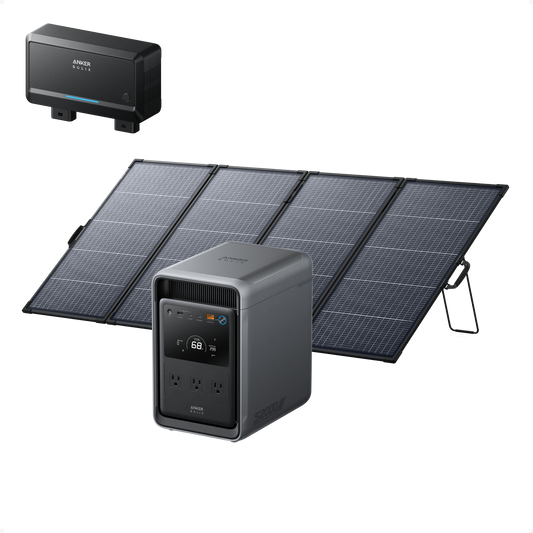 Anker SOLIX S2000 + Alternator Charger + PS400 Bifacial Portable Solar Panel