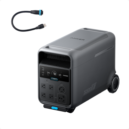 Anker SOLIX S5000 + Generator Input Adapter