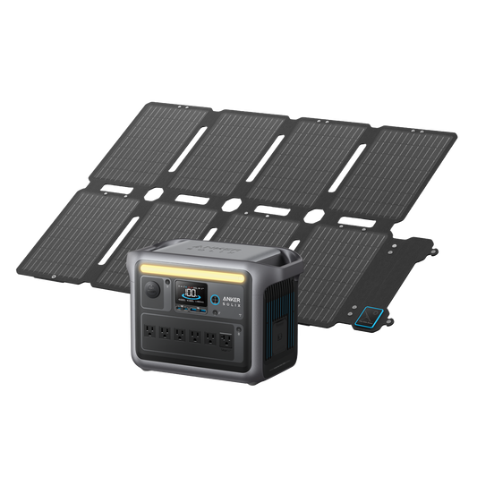Anker SOLIX C1000 Portable Power Station + PS100X Portable Solar Panel