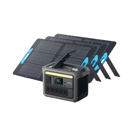 Anker SOLIX C800 Plus Solar Generator + 3× 100W Solar Panel