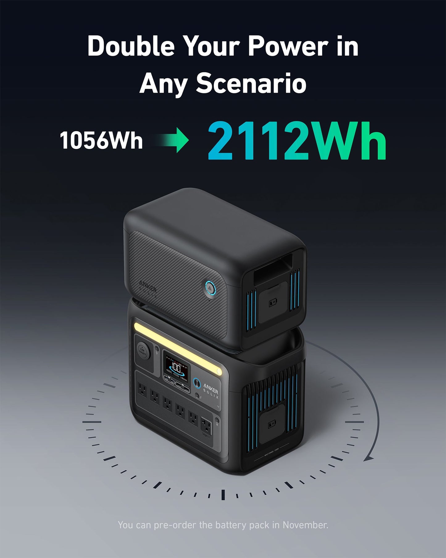 Anker SOLIX C1000X + Expansion Battery