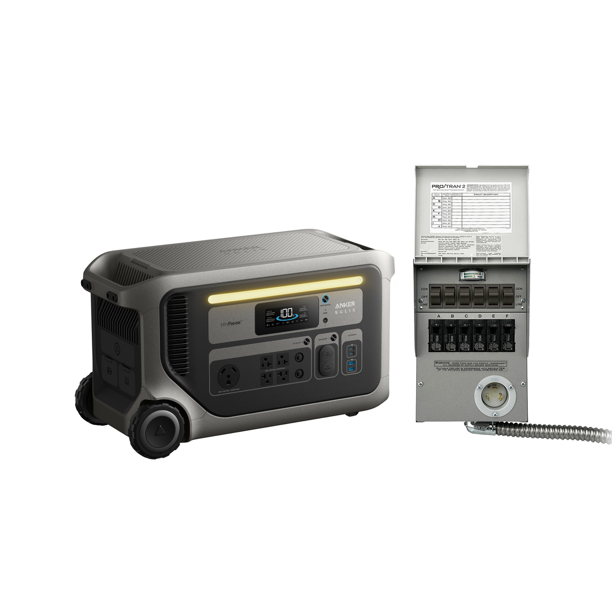 Anker SOLIX F3000 Portable Power Station + Home Backup Kit (oso)
