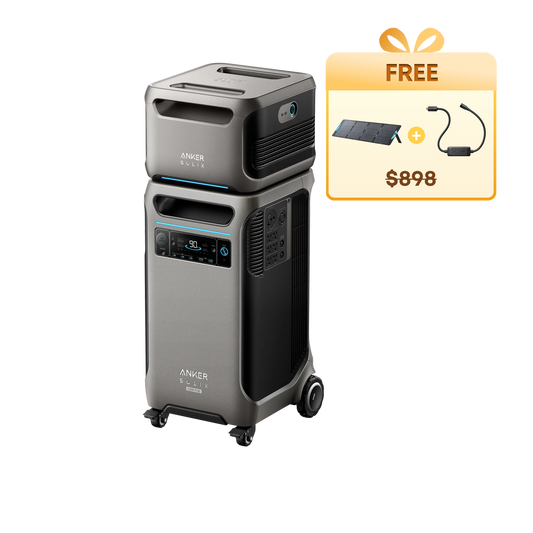 Anker SOLIX F3800 Plus + Expansion Battery + Free 200W Solar Panel + Free 240V Bypass Charging Cable - Firework