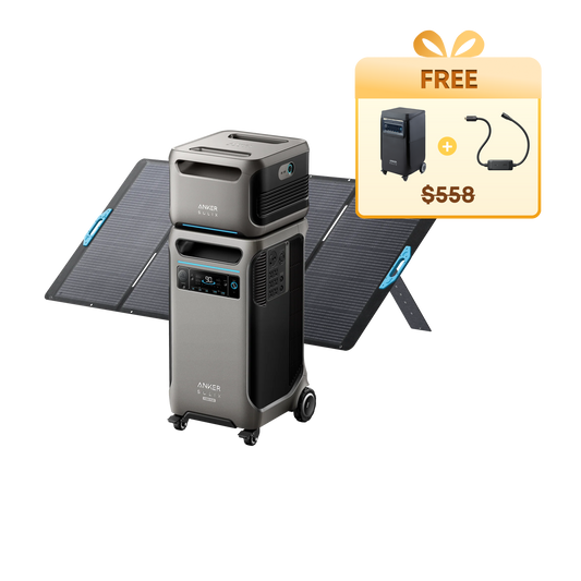 Anker SOLIX F3800 Plus + Expansion Battery  + 400W Solar Panel + Free Protective Cover + Free 240V Bypass Charging Cable - Firework