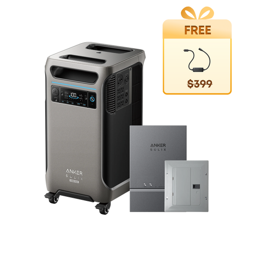 Anker SOLIX F3800 Plus + Smart Home Power Kit + Free 240V Bypass Charging Cable - Firework