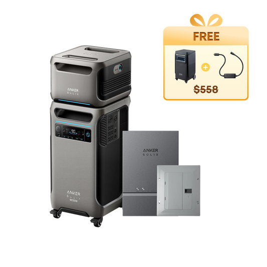 Anker SOLIX F3800 Plus + Expansion Battery + Smart Home Power Kit + Free Protective Cover + Free 240V Bypass Charging Cable - Firework