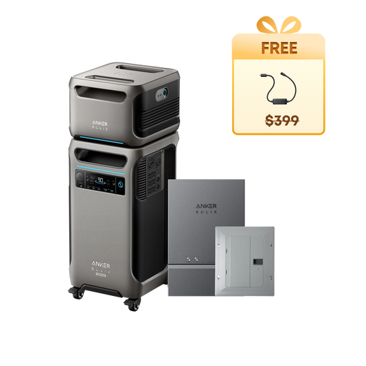 Anker SOLIX F3800 Plus + Expansion Battery + Smart Home Power Kit  + Free 240V Bypass Charging Cable - Firework