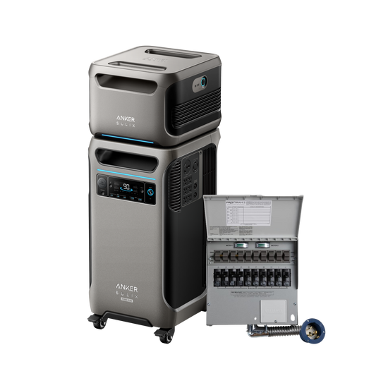 Anker SOLIX F3800 Plus + Expansion Battery + 10-Circuit Manual Transfer Switch