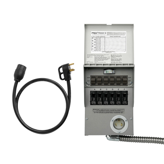 6-Circuit Manual Transfer Switch (120V, 30 Amp, For F3000, F2600, F2000)