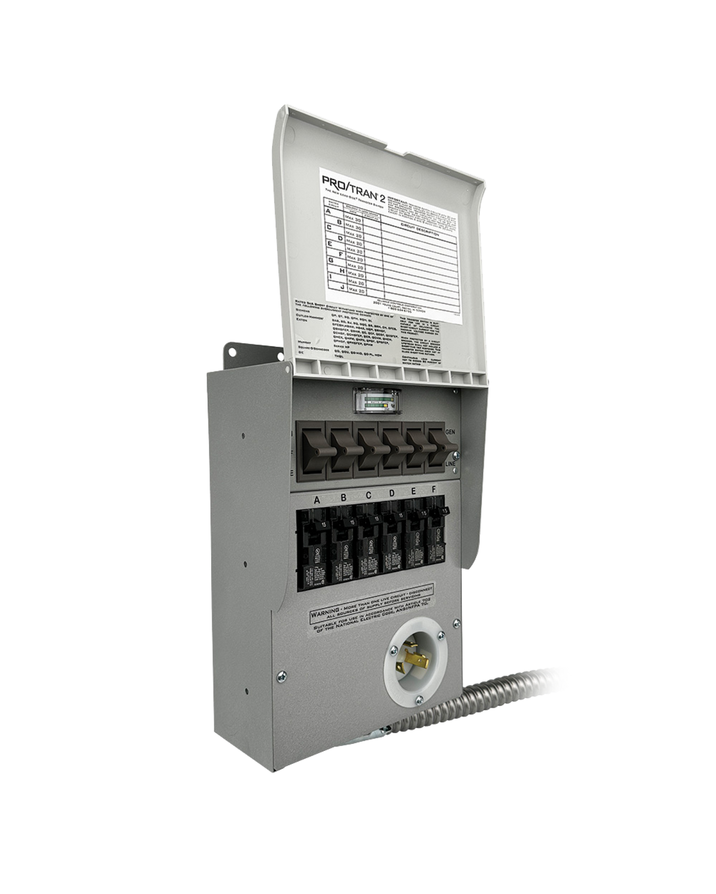 6-Circuit Manual Transfer Switch (120V, 30 Amp, For F3000, F2600, F2000)